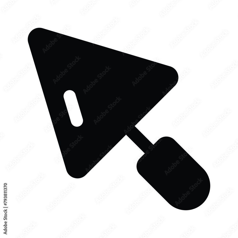 Trowel vector design isolated on white background Trowel vector design isolated on white background