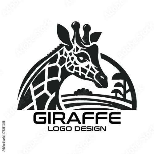 Giraffe Vector Logo Design  photo