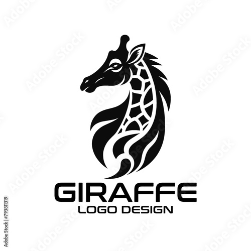 Giraffe Vector Logo Design  photo