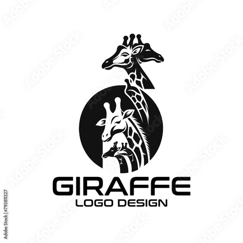 Giraffe Vector Logo Design  photo