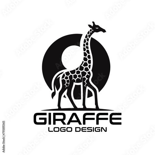 Giraffe Vector Logo Design  photo