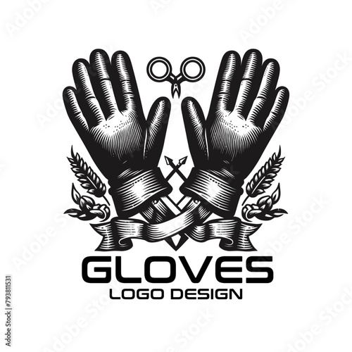 Gloves Vector Logo Design