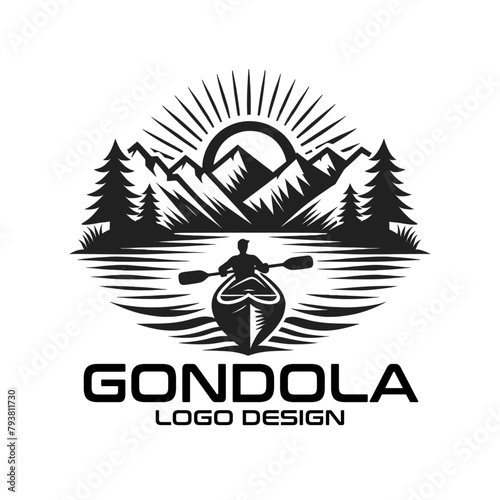 Gondola Vector Logo Design