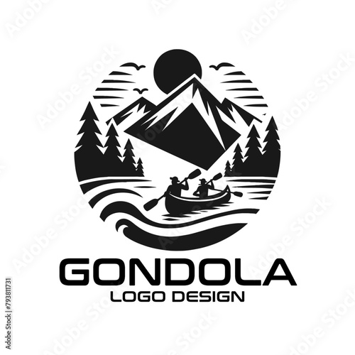 Gondola Vector Logo Design