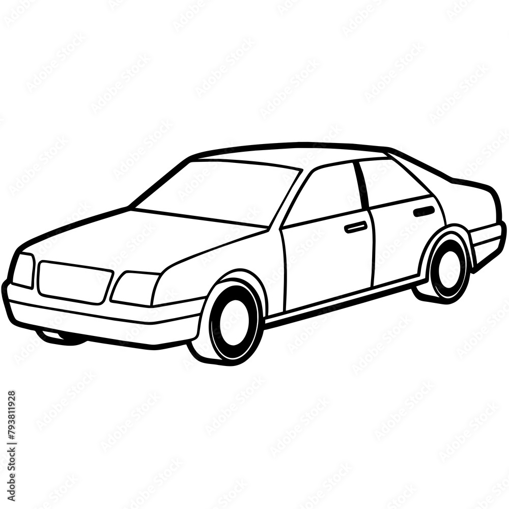 Fototapeta premium car isolated on white