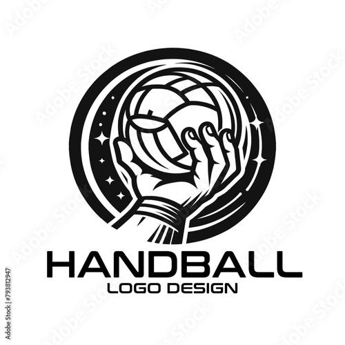 Handball Vector Logo Design