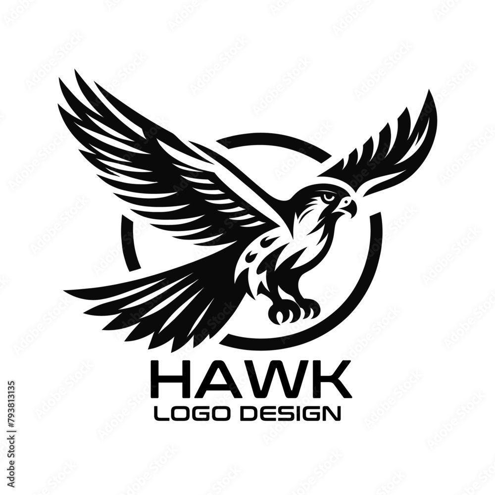 Fototapeta premium Hawk Vector Logo Design