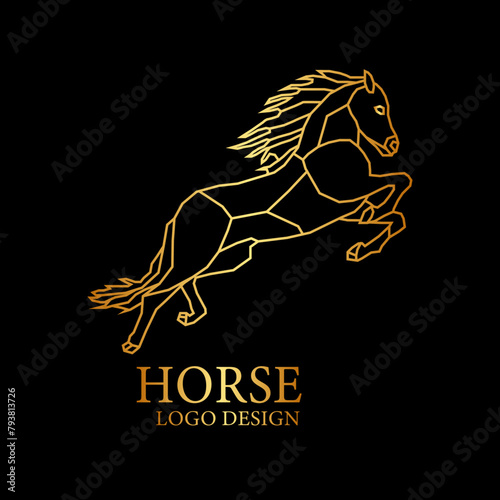 Horse Vector Logo Design photo