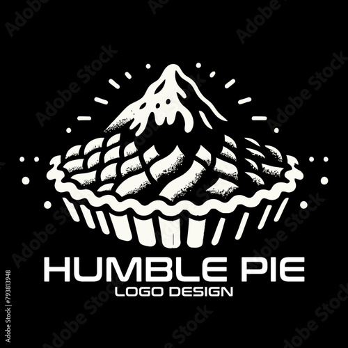 Tableau sur toile Humble Pie Vector Logo Design