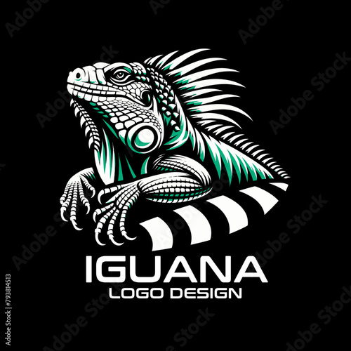 Iguana Vector Logo Design