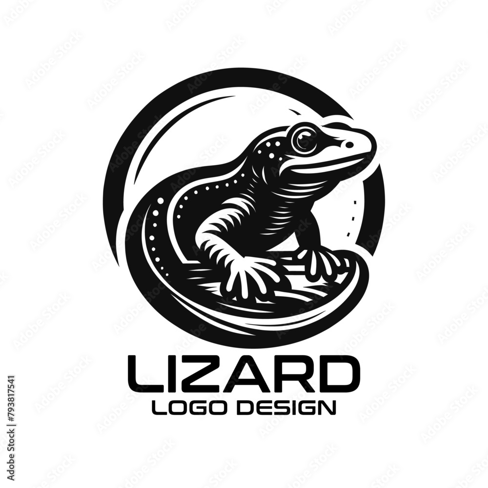 Lizard Vector Logo Design Lizard Vector Logo Design