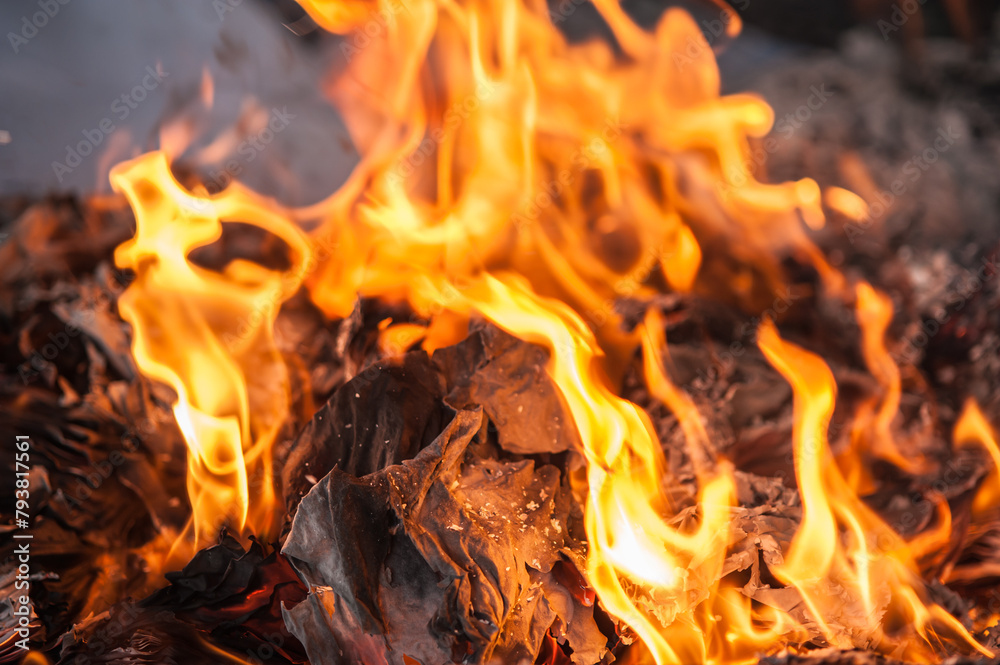 Burning documents causes air pollution. Burning documents causes air pollution.