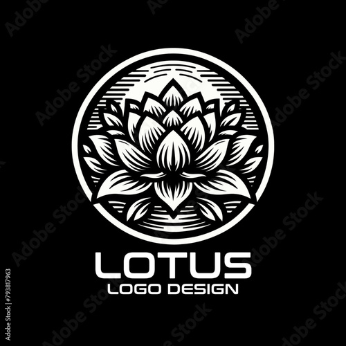 lotus, lotus vector, lotus logo, lotus illustration, lotus design, lotus logo design, lotus vector design, lotus vector logo design, lotus silhouette, vector, design, logo, illustration, flower, silho photo