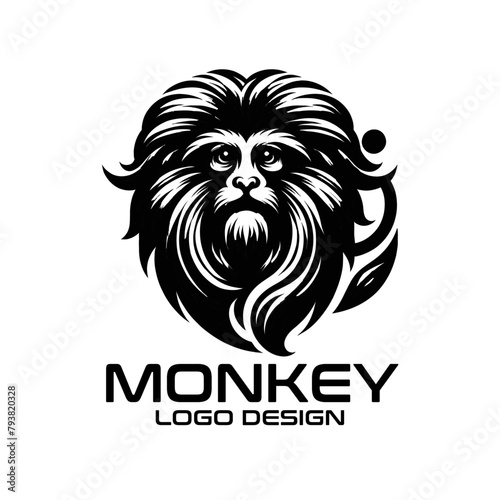 Monkey Vector Logo Design photo