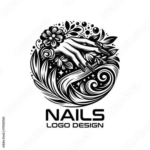 Nails Vector Logo Design