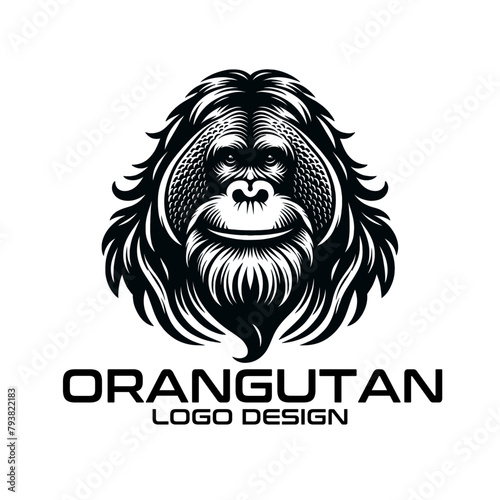 Orangutan Vector Logo Design