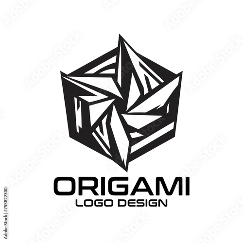 Origami Vector Logo Design photo