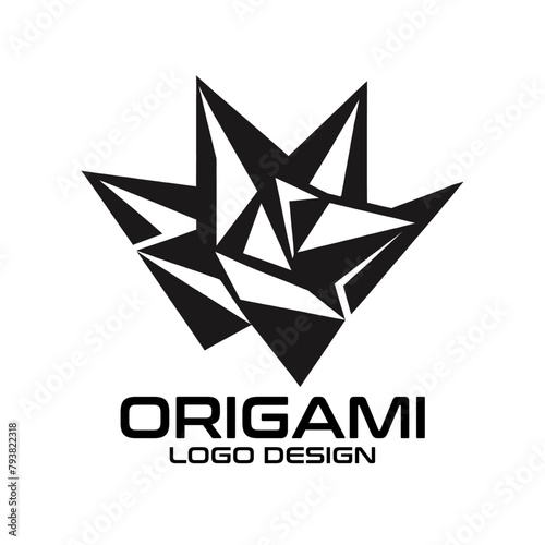 Origami Vector Logo Design photo