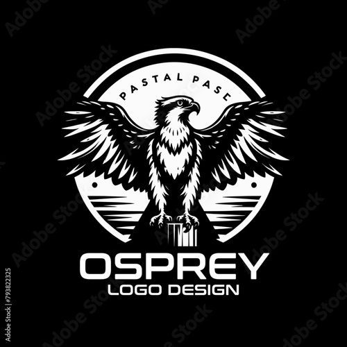 Osprey Vector Logo Design photo