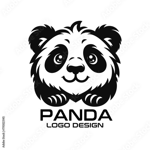 Panda Vector Logo Design photo