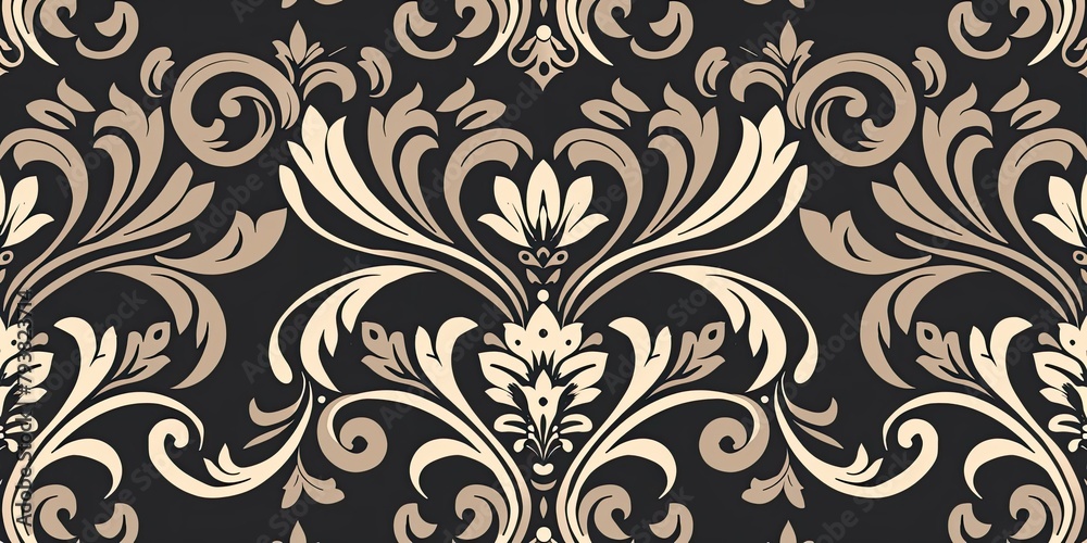 an elegant damask-style square pattern with ornate motifs, suitable for adding a touch of sophistication to packaging or branding materials an elegant damask-style square pattern with ornate motifs, suitable for adding a touch of sophistication to packaging or branding materials