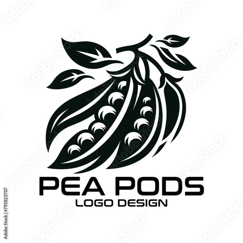 Pea Pods Vector Logo Design