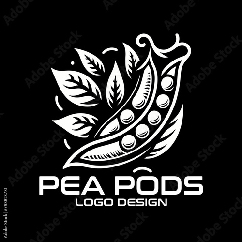 Pea Pods Vector Logo Design