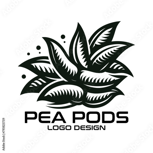 Pea Pods Vector Logo Design