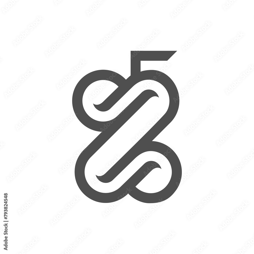 vector is monogram number 05 and letter Z. Elegant. vector is monogram number 05 and letter Z. Elegant.