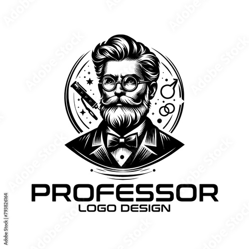 Professor Vector Logo Design