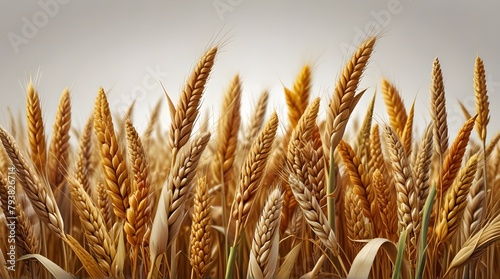 Wheat farm rice oat or barley millet and cereal .Generative AI
