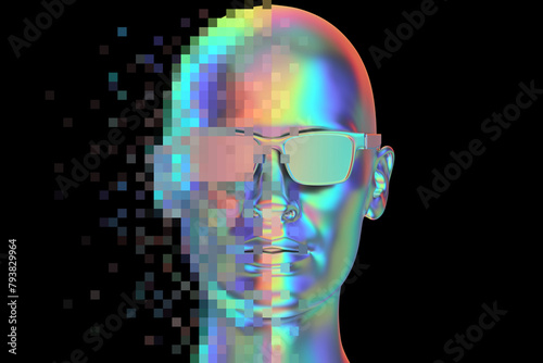 Kopf frontal und chromatisch photo