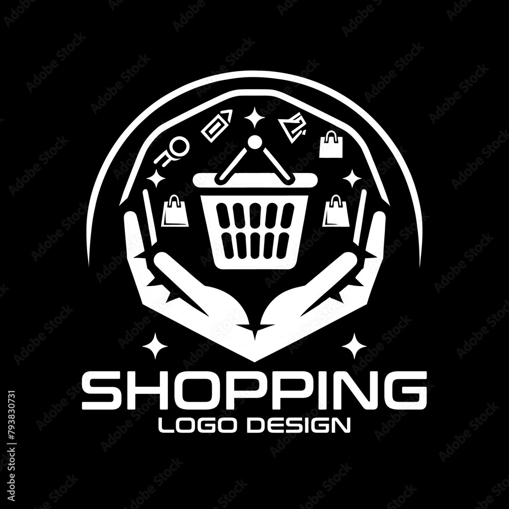 Shopping Vector Logo Design Shopping Vector Logo Design
