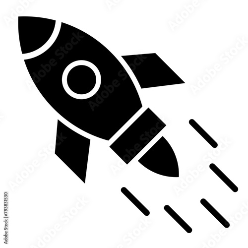 Rocket Launch glyph icon