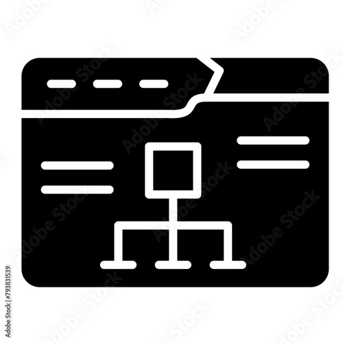 Site Map glyph icon