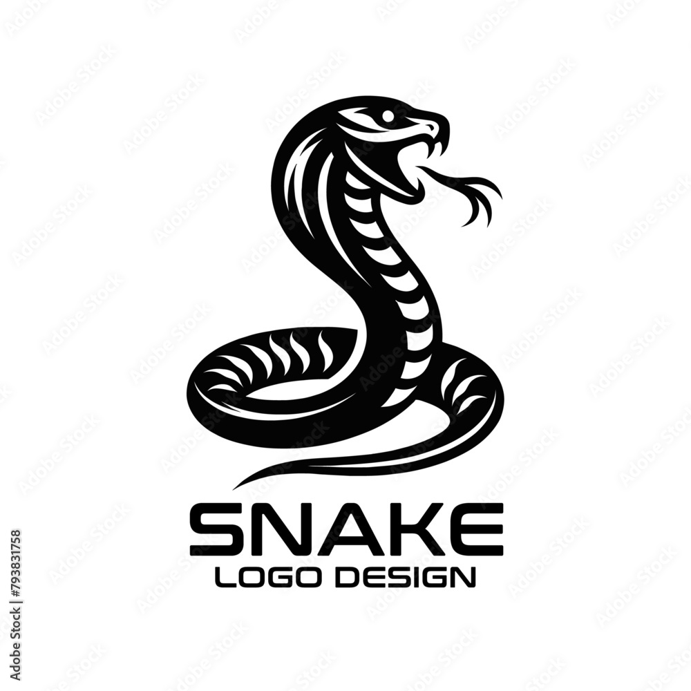 Snake Vector Logo Design Snake Vector Logo Design