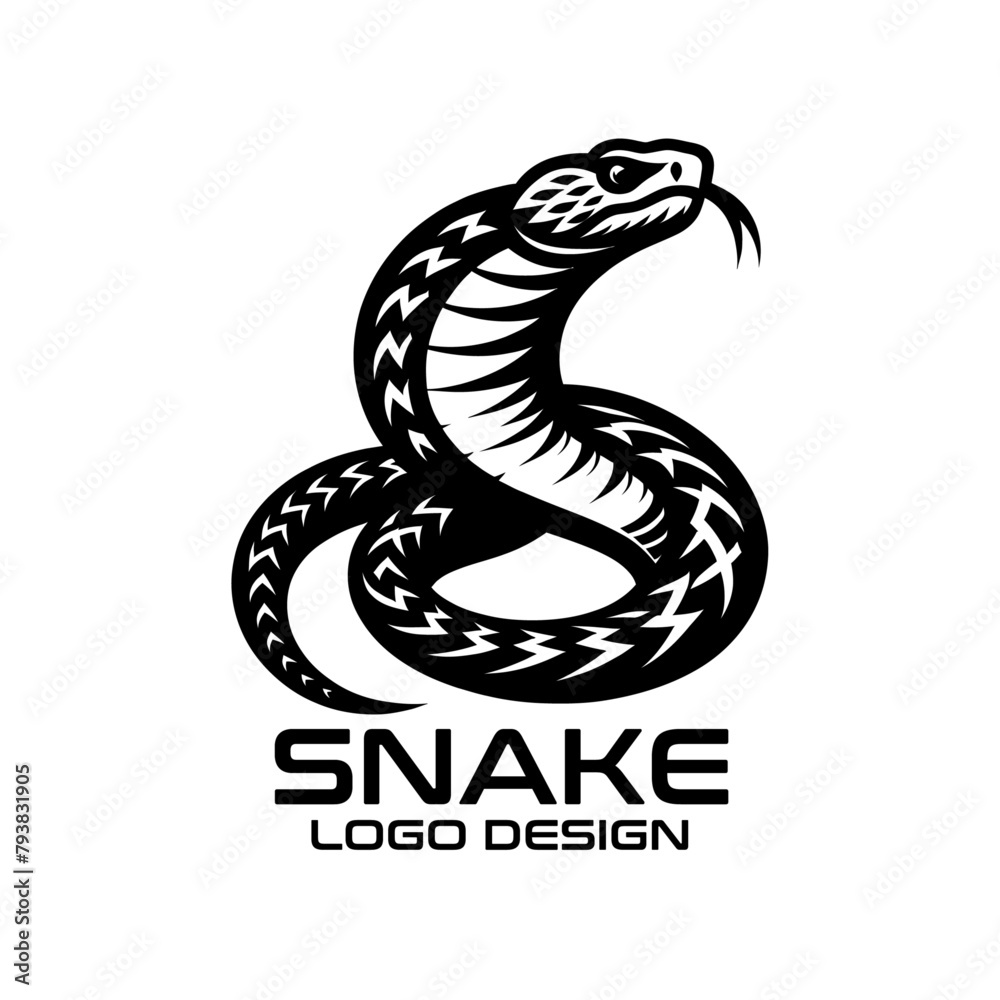 Fototapeta premium Snake Vector Logo Design