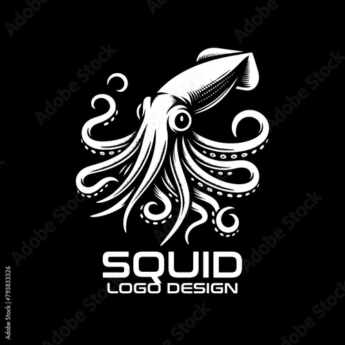 Squid Logo Vector Design