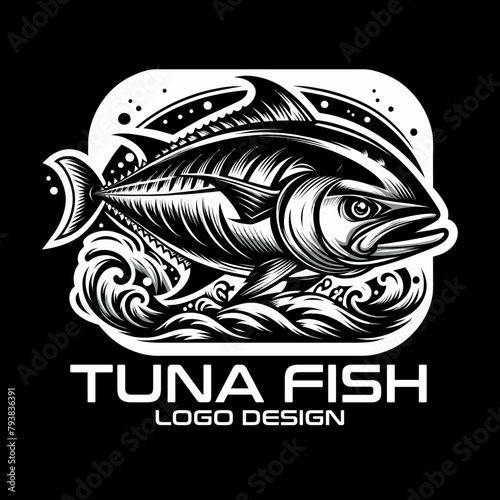 Tuna Fish Vector Logo Design