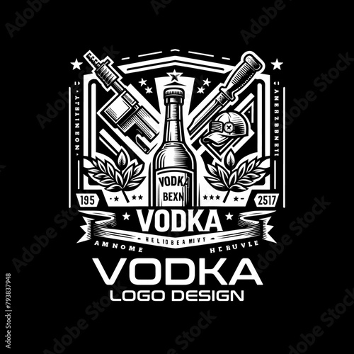 Vodka Vector Logo Design