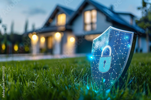 Holographic shield security: Protecting private homes