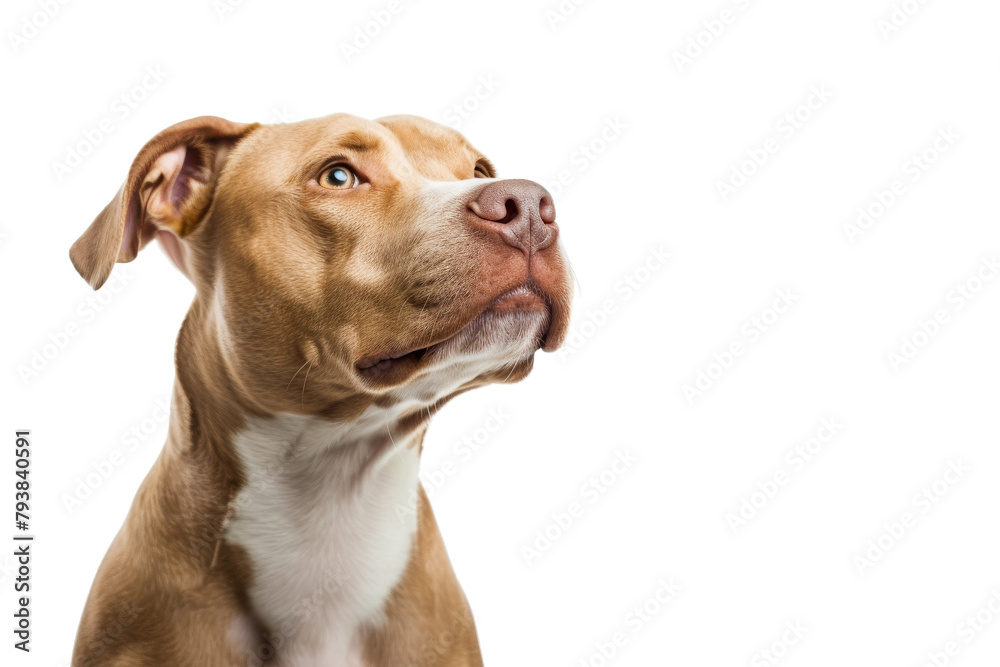 Portrait of a pitbull dog