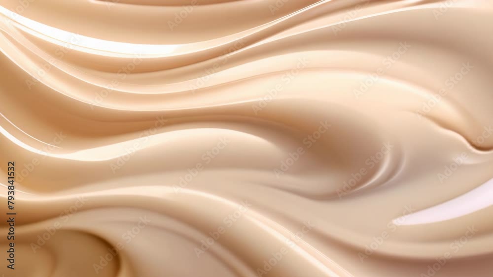 Nude beige color background, flowing cream liquid
Nude beige color background, flowing cream liquid