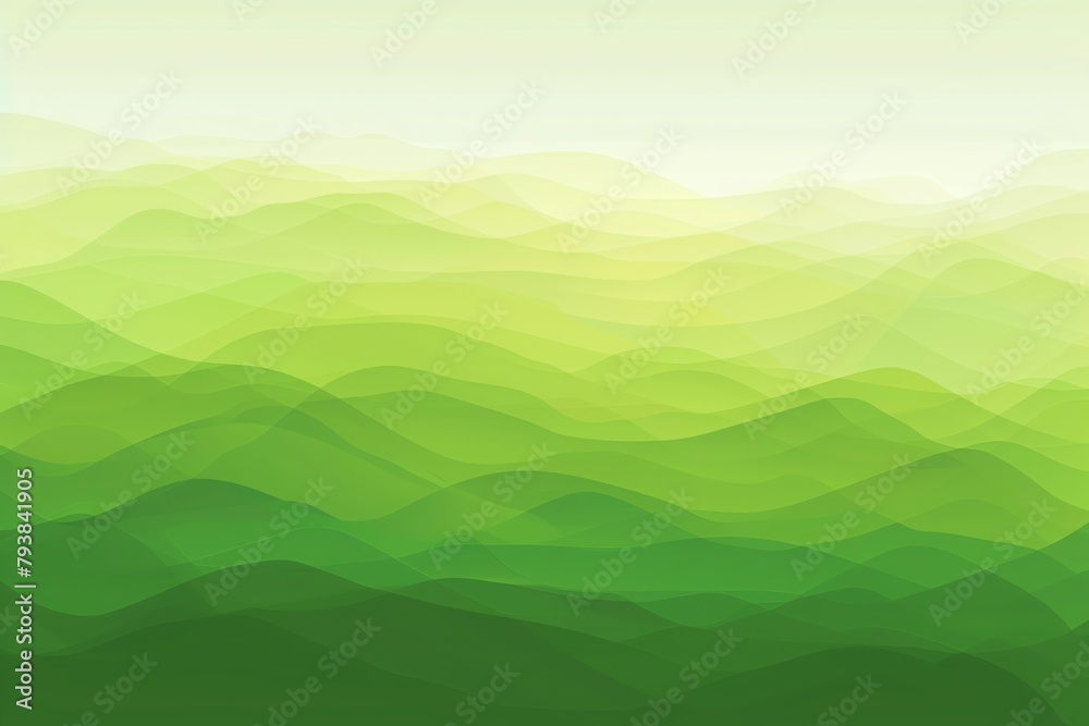 A green gradient background with soft edges, creating an atmosphere of tranquility and nature The gradient ranges from light greens to dark greens, giving the impression that it is a forest landscape