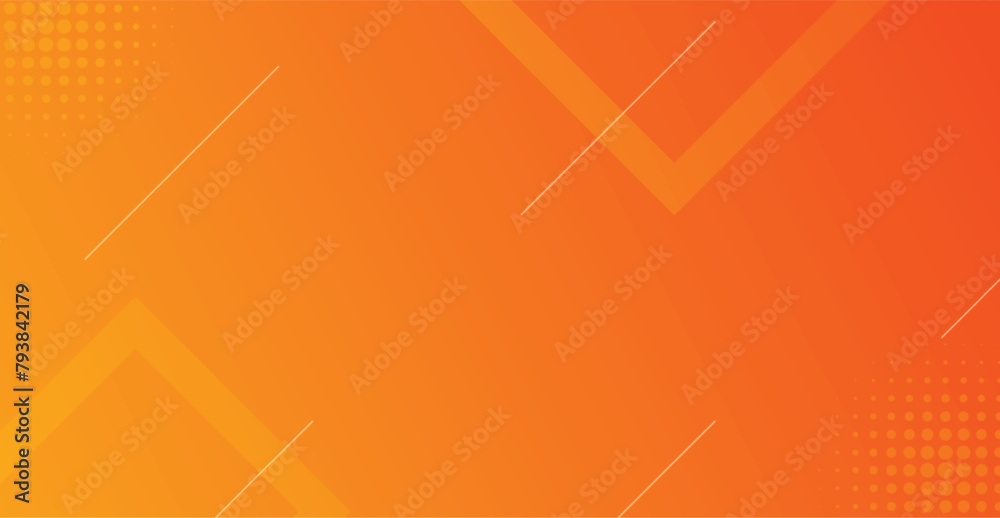 Abstract dynamic orange background gradient, modern landing page concept vector, with line and square shape.