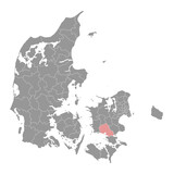 Naestved Municipality map, administrative division of Denmark. Vector illustration.