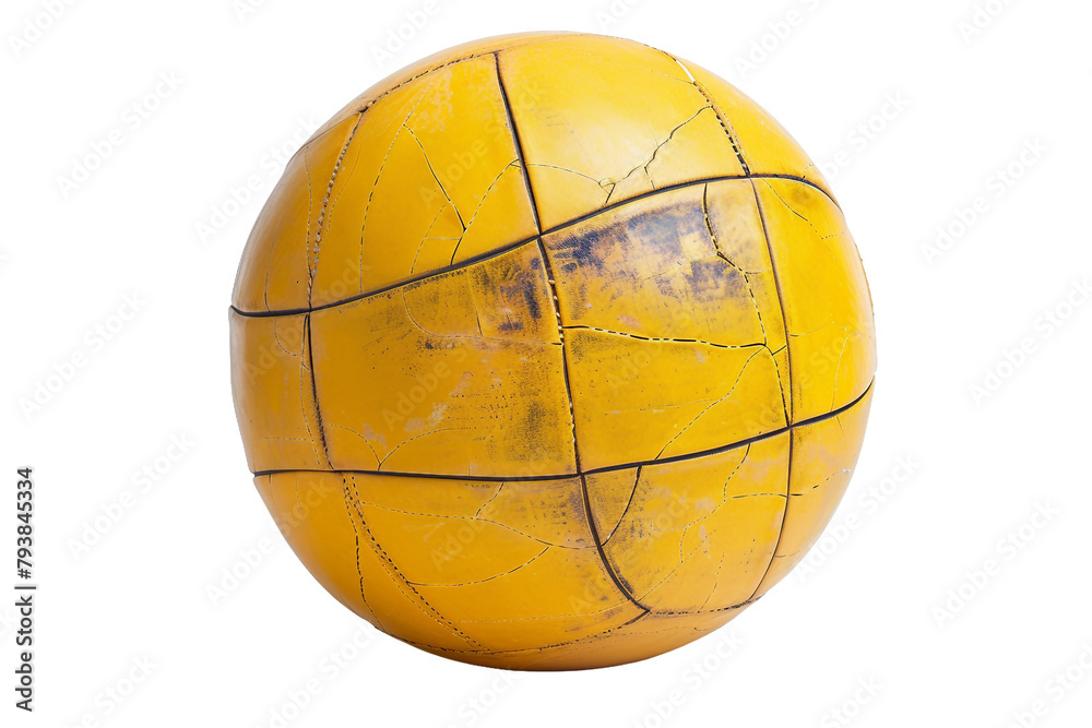 A yellow volley ball