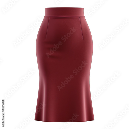 Pencil skirts isolated on transparent background