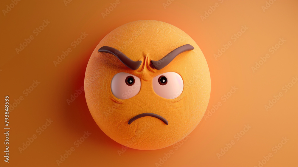 Foto de Confused Face Emoticon A confused face emoticon with a puzzled ...