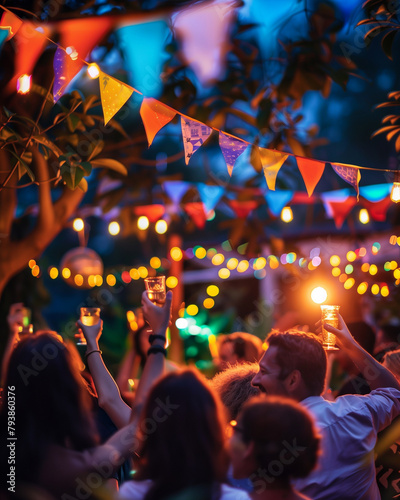 party people having fun, teenagers celebrating youth
